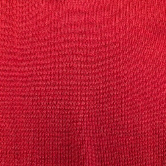 BROOKS BROTHERS Sweater‎ Men's L Red Saxon Wool Knit V Neck Long Sleeve - Picture 6 of 11
